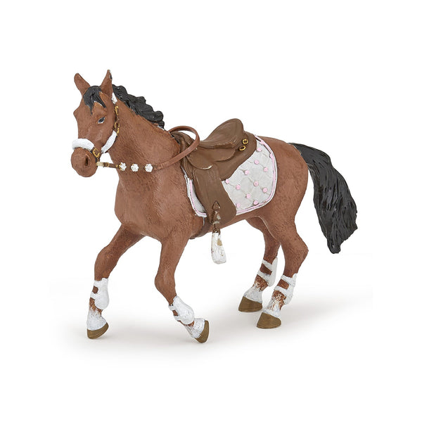 Figurine Cheval de la cavalière fashion hiver Papo - cheval