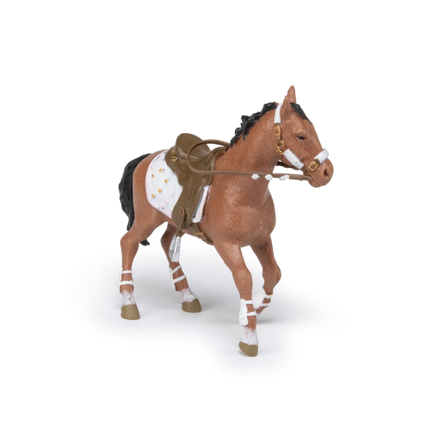 Figurine Cheval de la cavalière fashion hiver