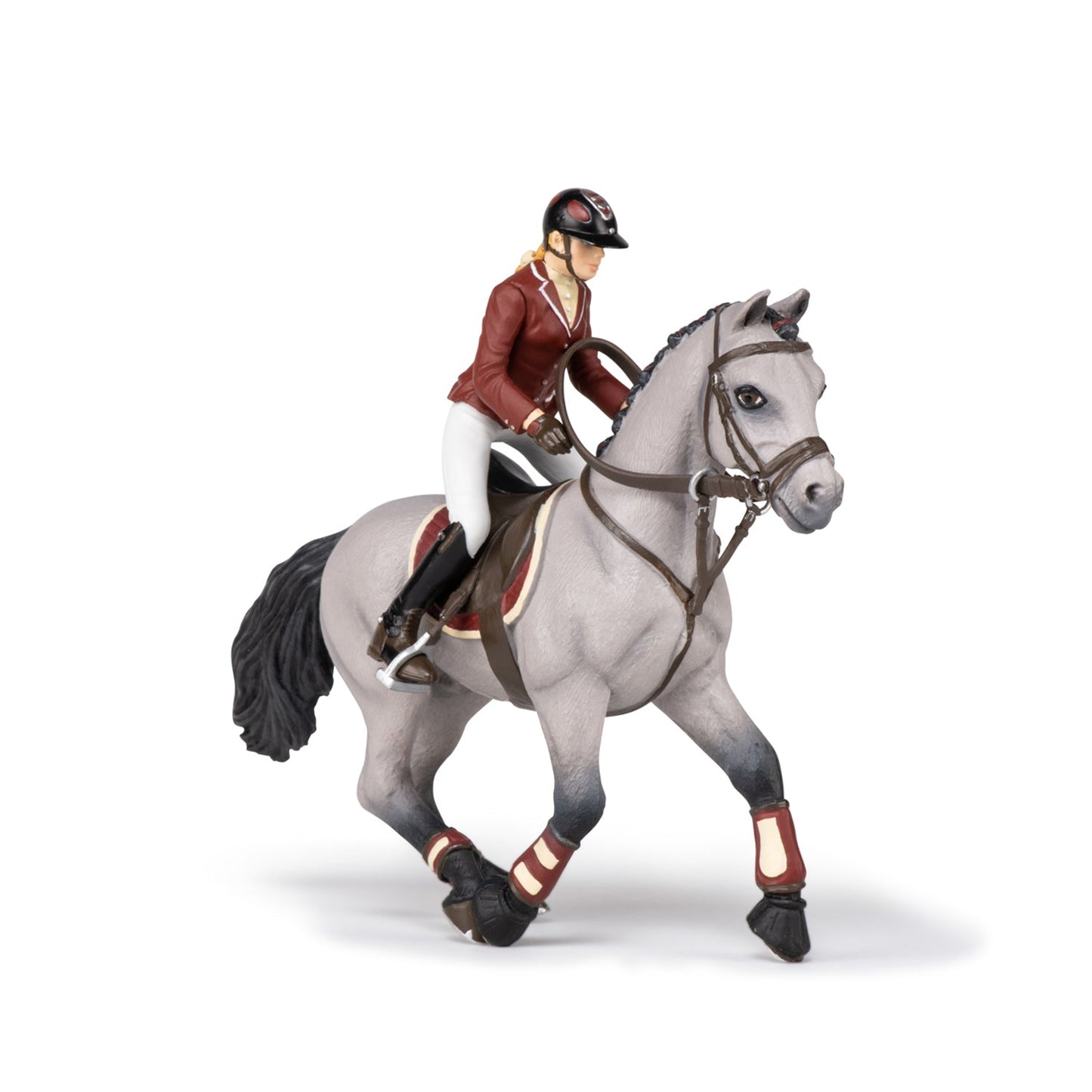Figurine Cheval de concours et sa cavalière