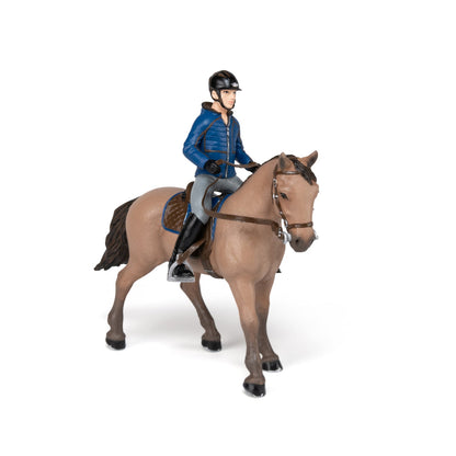 Figurine Cheval de promenade et son cavalier