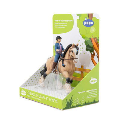 Figurine Tinker et sa jeune cavalière