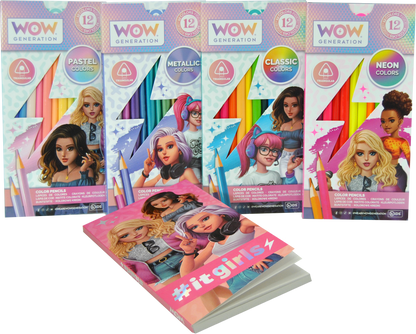 Set de 48 lápices de colores y libreta