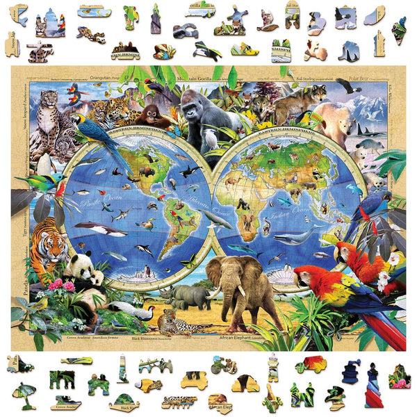 Puzzle - Mapa do Reino Animal