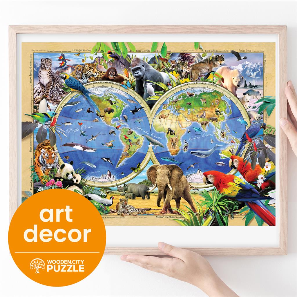 Rompecabezas - Mapa del Reino Animal