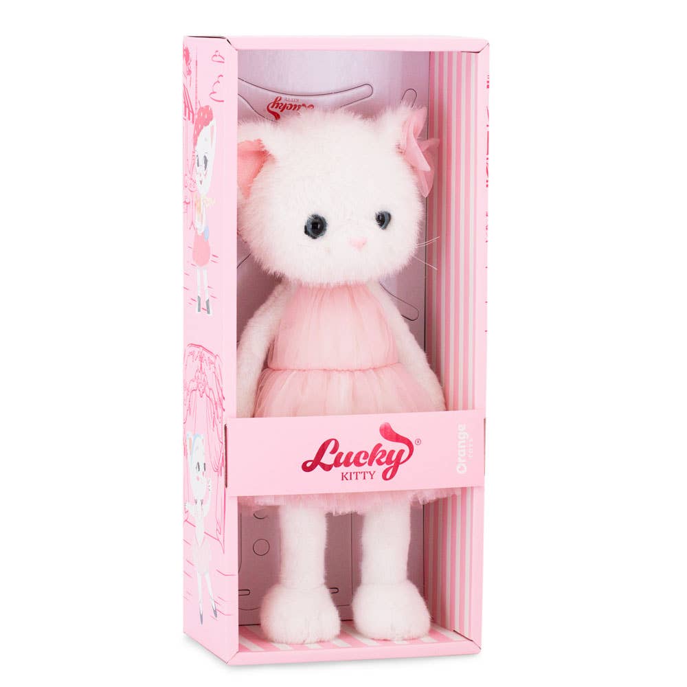 Peluche, Lucky Kitty, Lucky Sophie : Barbe à papa 38 cm 3 ans+