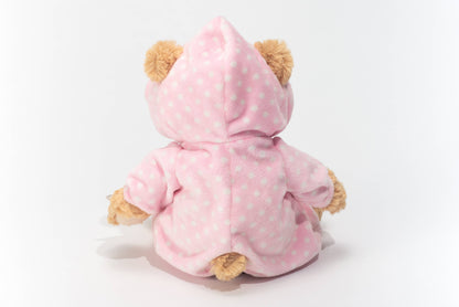 Pluche teddybeer in roze pyjama