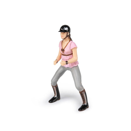 Figurine Cavalière fashion rose