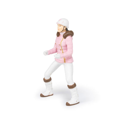 Figurine Cavalière fashion hiver