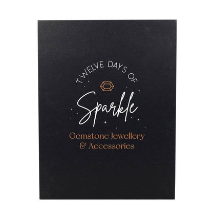 Calendario de Adviento navideño con joyas de cristal, 12 días