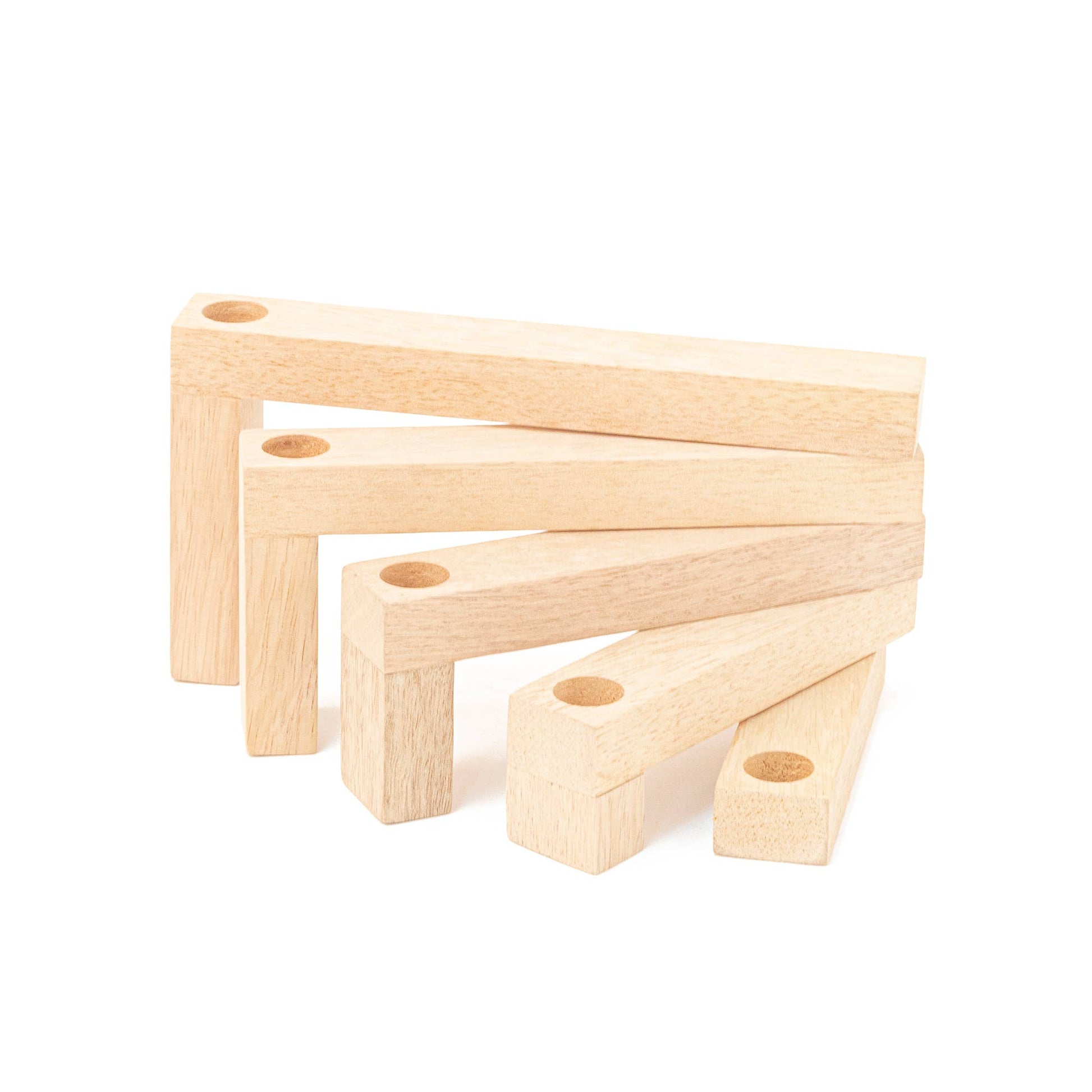 Porte Bougies Multiples en Bois Helio Ferretti Vue 1