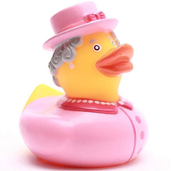 Pato de baño de la Reina Isabel II - rosa - patito de goma