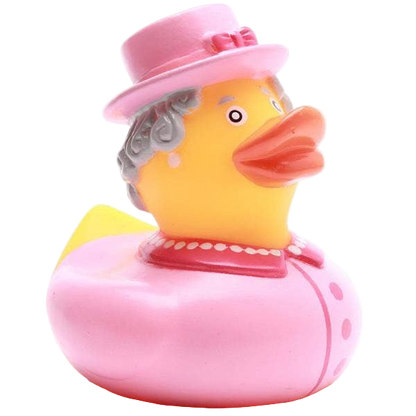 Pato de baño de la Reina Isabel II - rosa - patito de goma