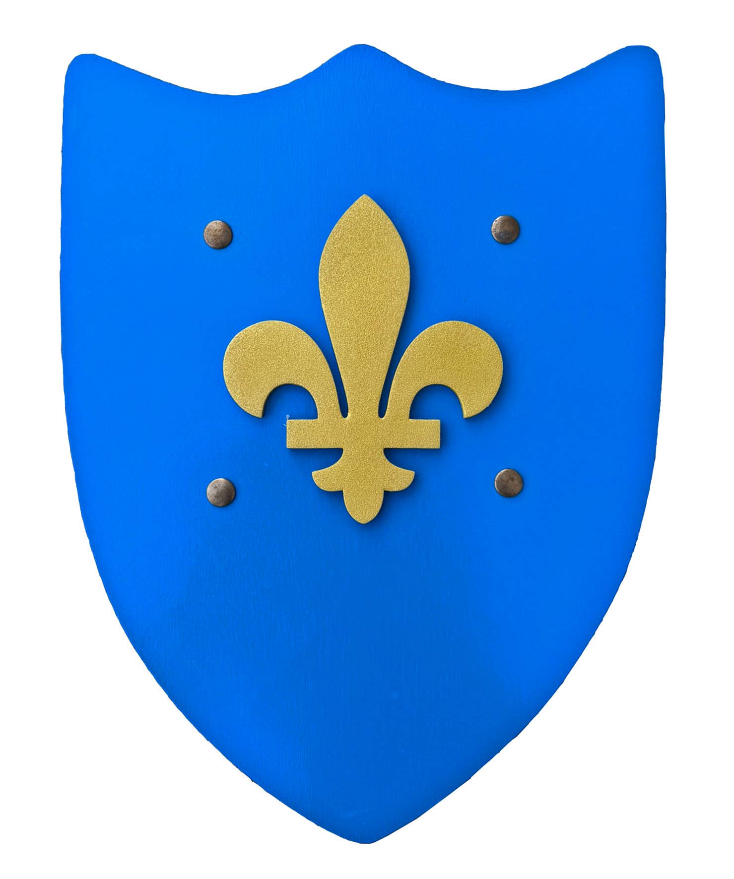 BOUCLIER HISTORIK BLEU AVEC FLEUR DE LYS L - KALID MEDIEVAL