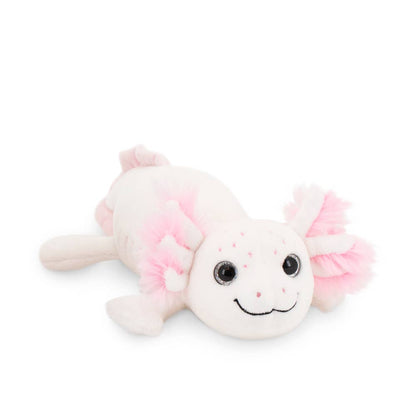 Witte pluche axolotl, 20 cm