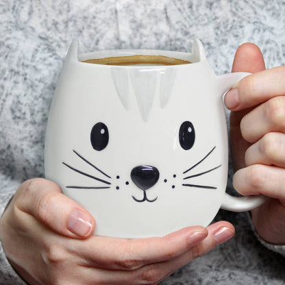 Mug Rond Chat blanc