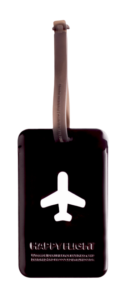 Etiquette de bagage rectangle