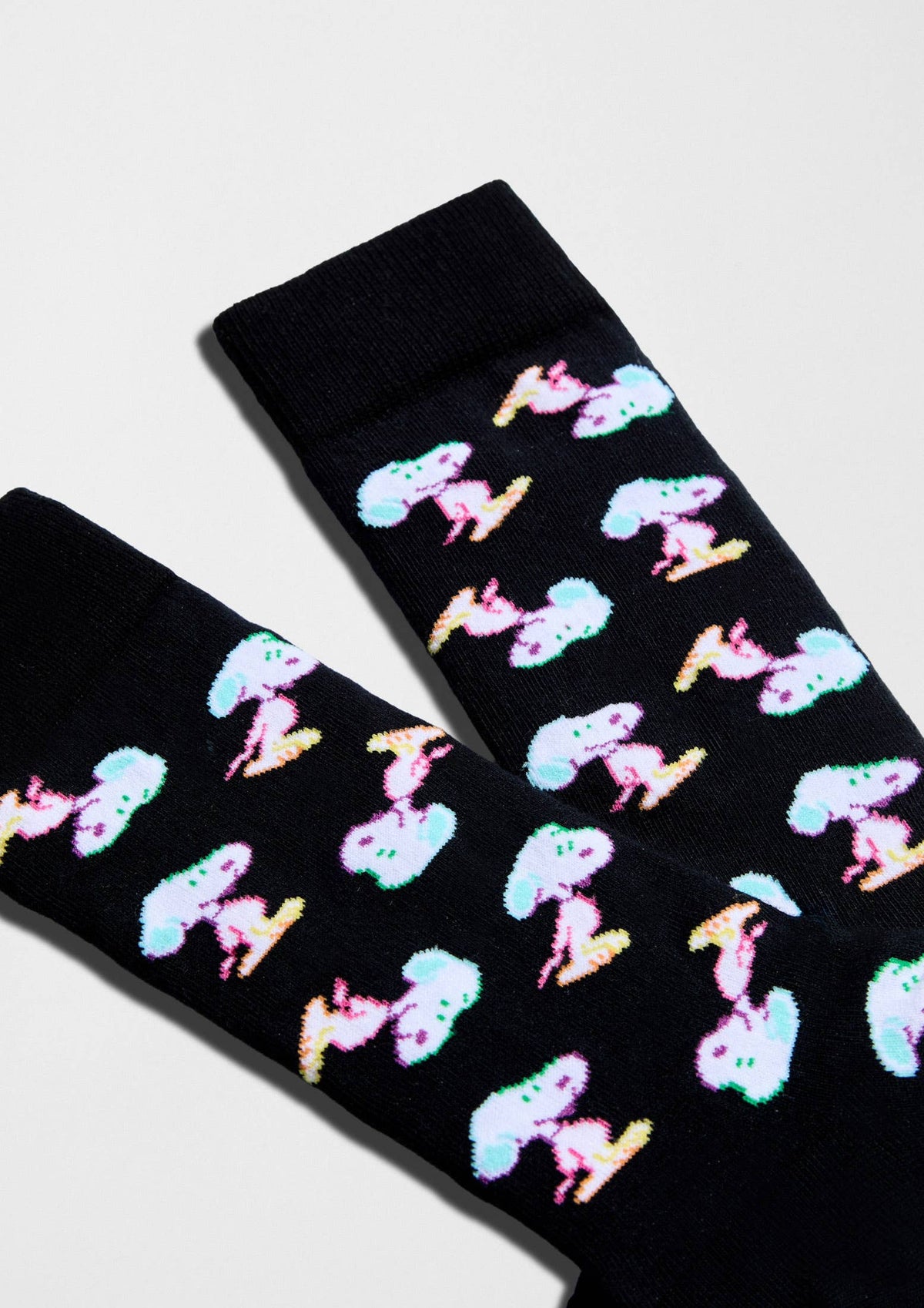 BeSnoopy Néon - Chaussettes 100 % coton biologique: Noir / 41/46