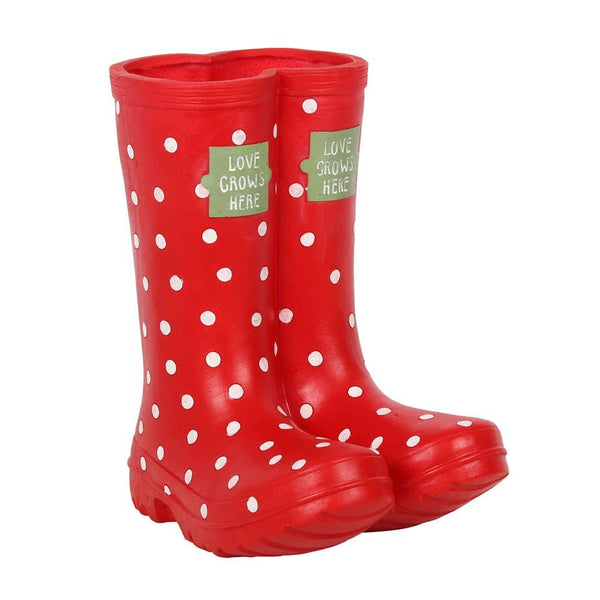 "Red Welly" Boot Planter