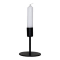Candelabro básico de metal negro de 8x8x10 cm