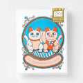 Juego de 8 tarjetas de felicitación Lucky Cat: muy agradecido contigo