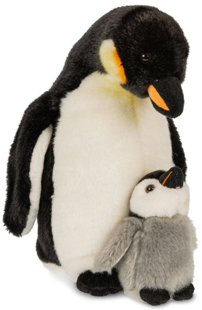 Pingüino emperador con cría - 26 cm (altura) - peluche