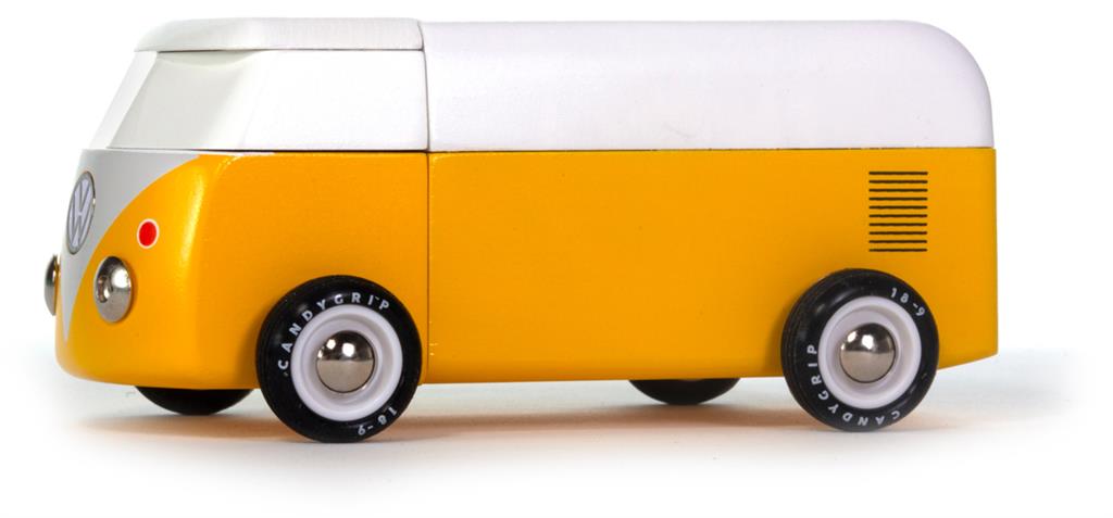 Voiture en Bois Candycar World - Van de Plage Jaune