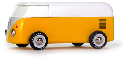 Voiture en Bois Candycar World - Van de Plage Jaune