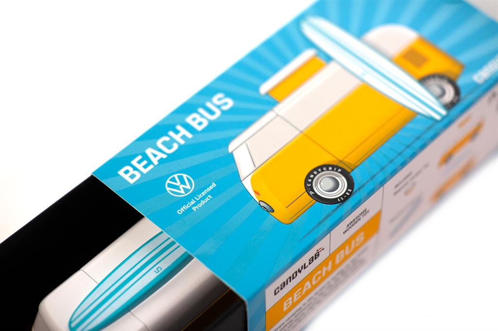 Voiture en Bois Candycar World - Van de Plage Jaune