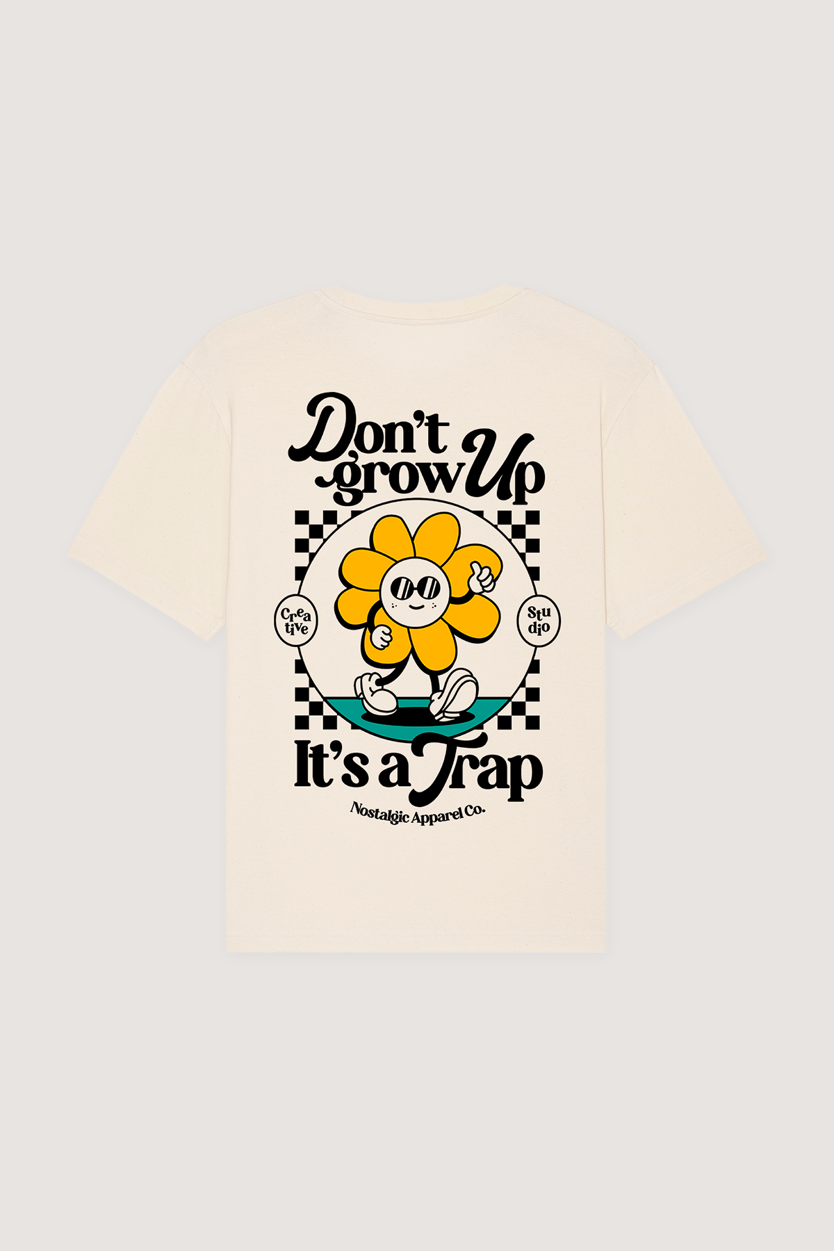 t shirt dont grow up its a trap nostalgic apparel