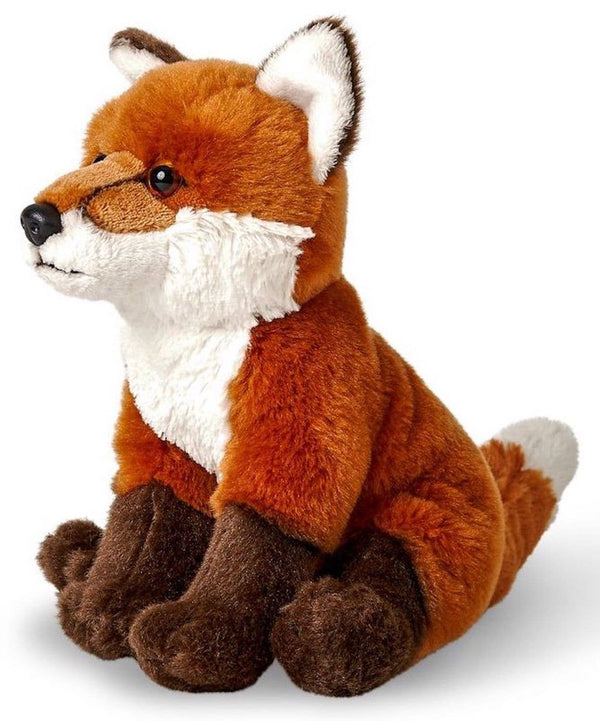 Renard roux, assis - 21 cm (hauteur) - peluche Uni Toys
