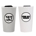 Caneca de café em cerâmica para viagem