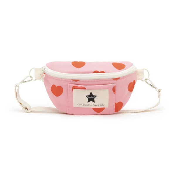 Marsupio per bambini con cuori rosa e rossi