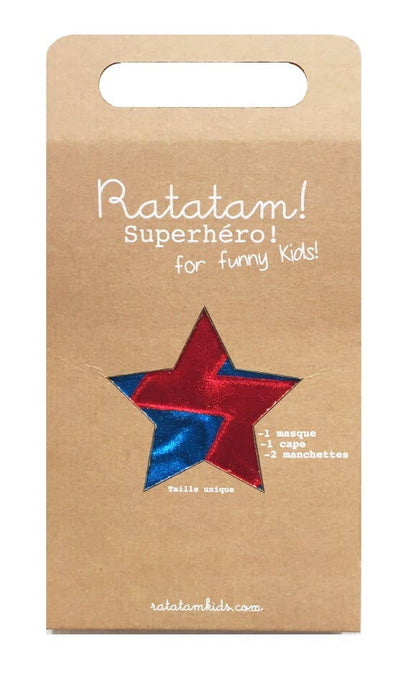 Blue Superhero Costume Set