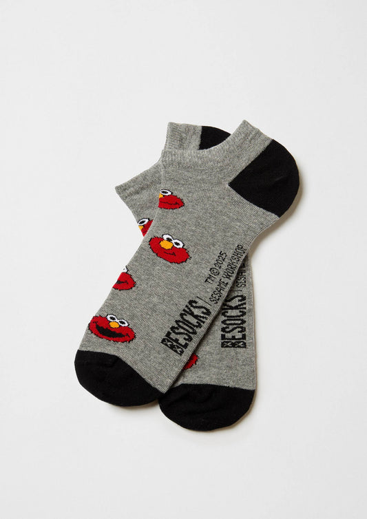 BeSesameStreet Elmo - Chaussettes Cheville en Coton Bio