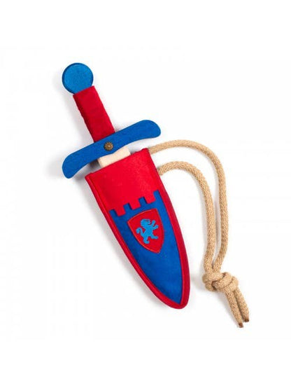 POIGNARD KAMELOT + POCHETTE BLEUE - KALID MEDIEVAL