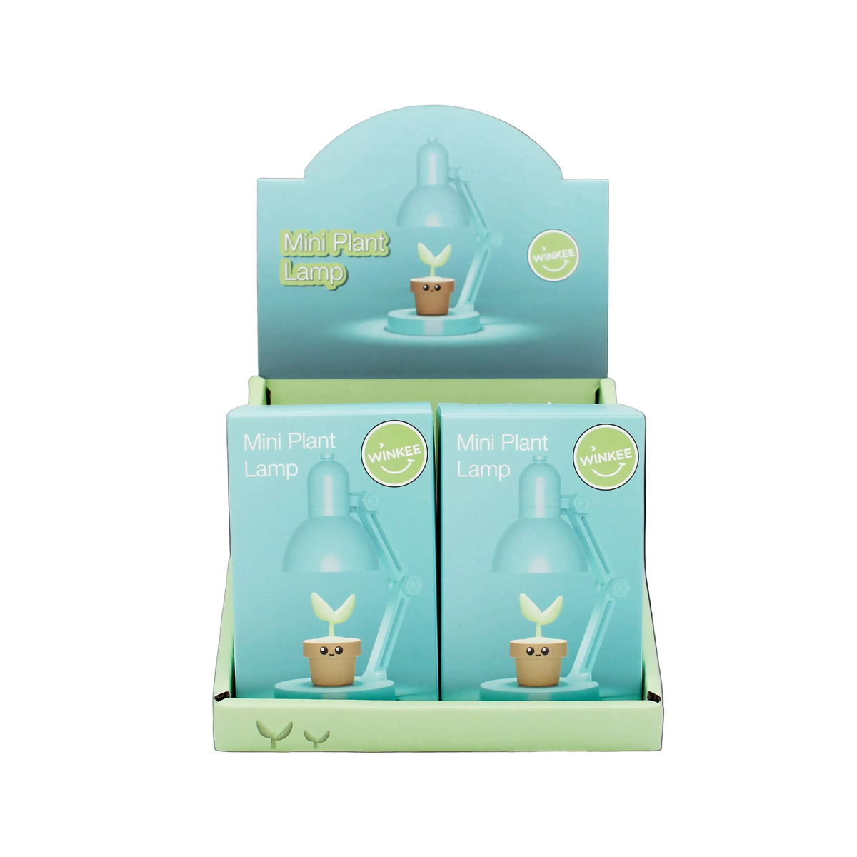 Mini lampe avec plante décorative