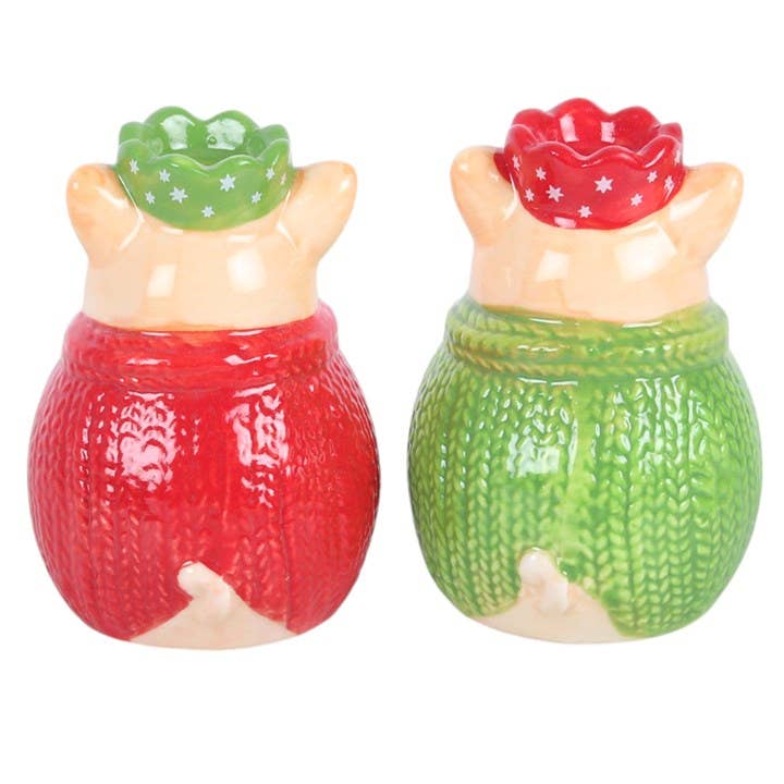 Salière et poivrière Cochons de Noël