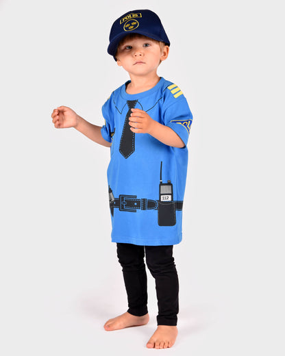 Organic cotton Police T-shirt 110-116 cm 4-6 years