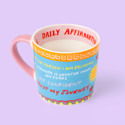Taza de afirmaciones diarias