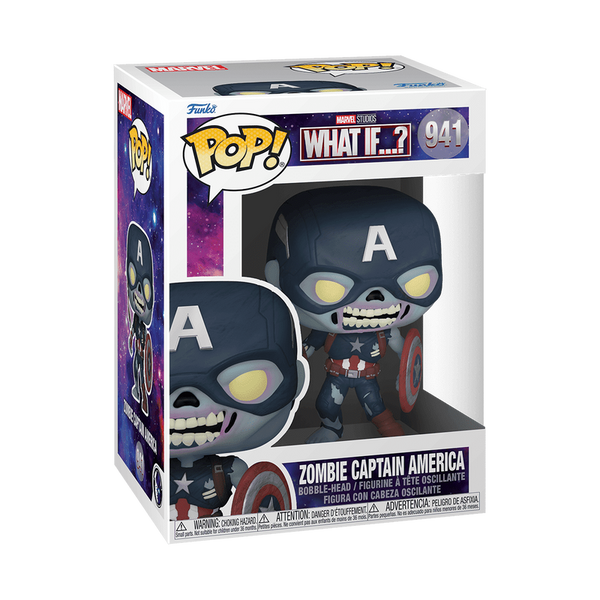 pop zombie captain america with shield 941
