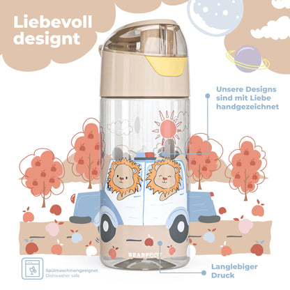 Trinkflasche Kinder, leichte Wasserflasche - Polizei Löwen