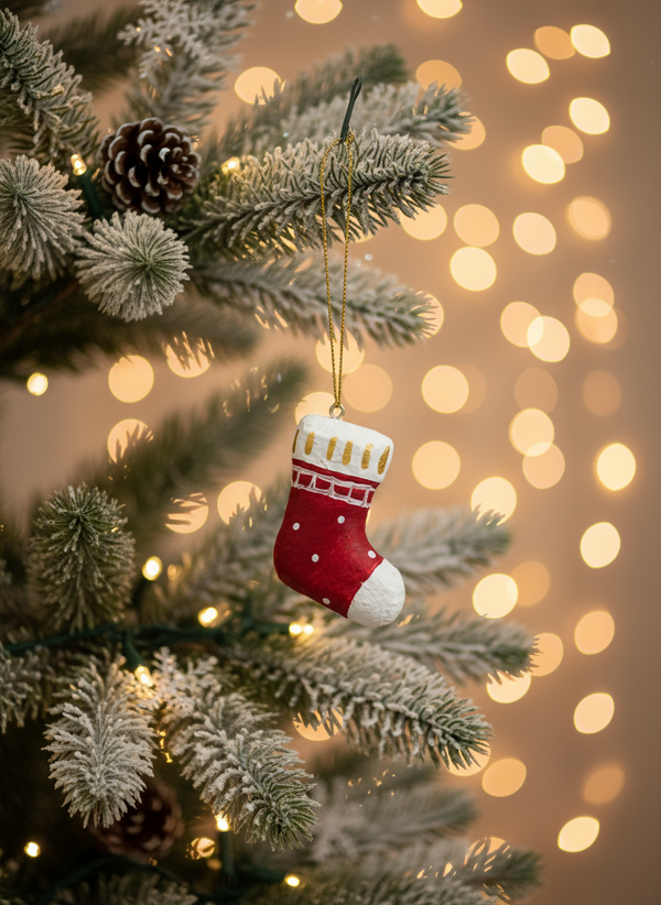 Décoration à suspendre Chaussette de Noël