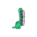 Diplodocus Bibliofiel Speld