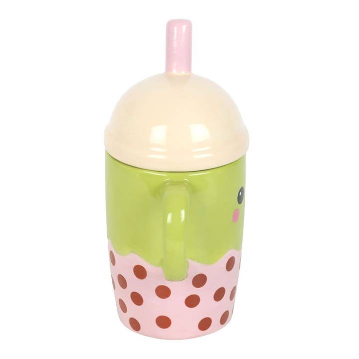 Mug à Couvercle Bubble Tea Kawaii