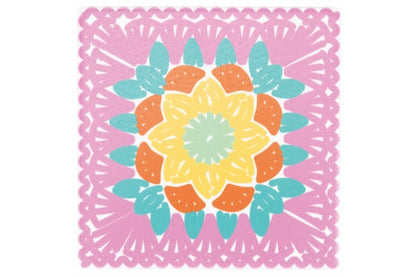 CROCHET SQUARE TILE 20CM 6 ASSORTED - 5901286