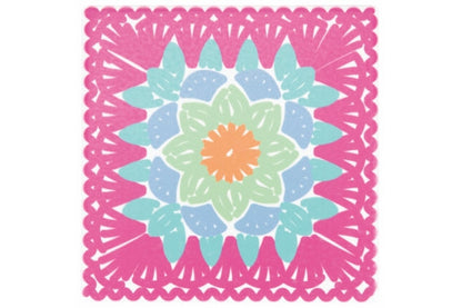 CROCHET SQUARE TILE 20CM 6 ASSORTED - 5901286
