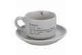 VICTIONARY LEONE COFFEE CUP W/SAUCER  - 5910685