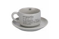 VICTIONARY ACQUARIO COFFEE CUP AND SAUCER SET - 5910691