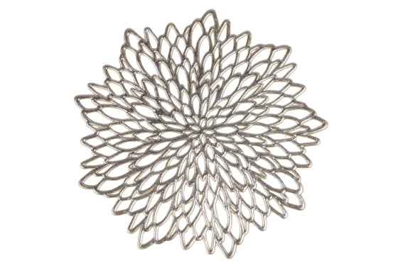 GOLD SET 6 FLOWER COASTERS  - 5913912