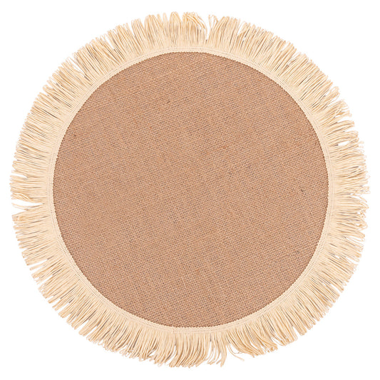 ROUND JUTE PLACEMAT   PAPER BANGS - 5918039